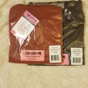 2 long nursing tanks